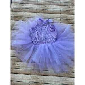 Bums & Roses Lavender Sequin Tutu Leotard 3T